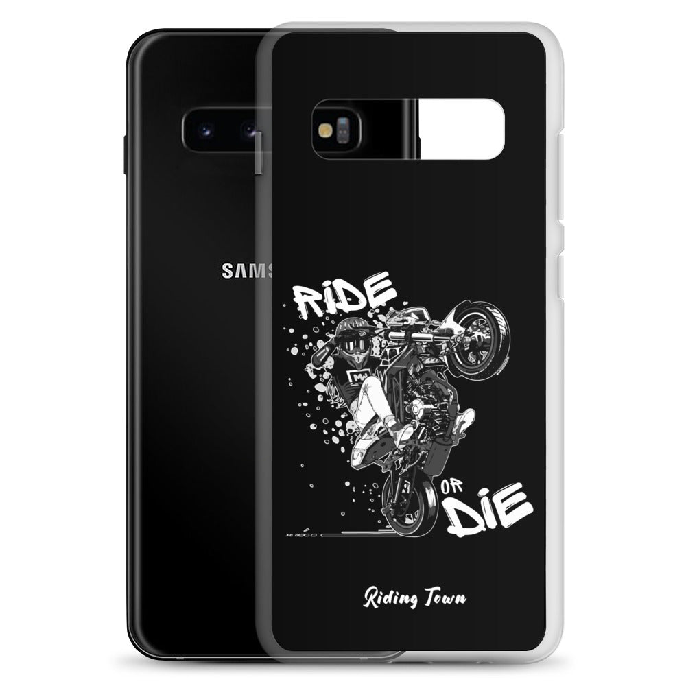 Coque Samsung® - SUPERMOTGIRL - Noire - Riding Town