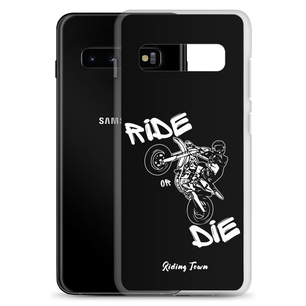 Coque Samsung® - SUPERMOTBOY - Noire - Riding Town