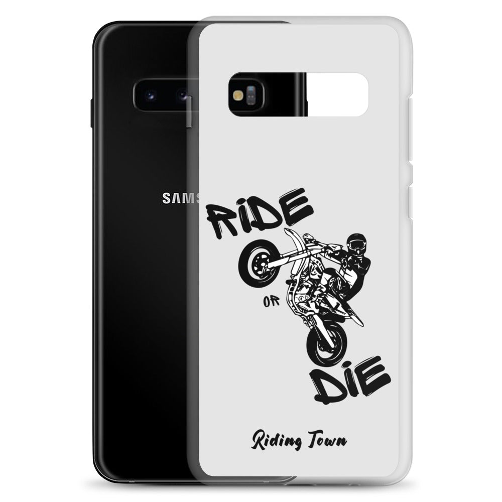 Coque Samsung® - SUPERMOTBOY - Blanche - Riding Town