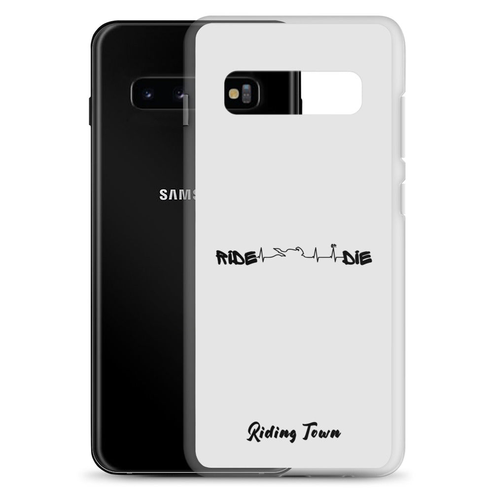 Coque Samsung® - HEARTBEAT - Blanche - Riding Town