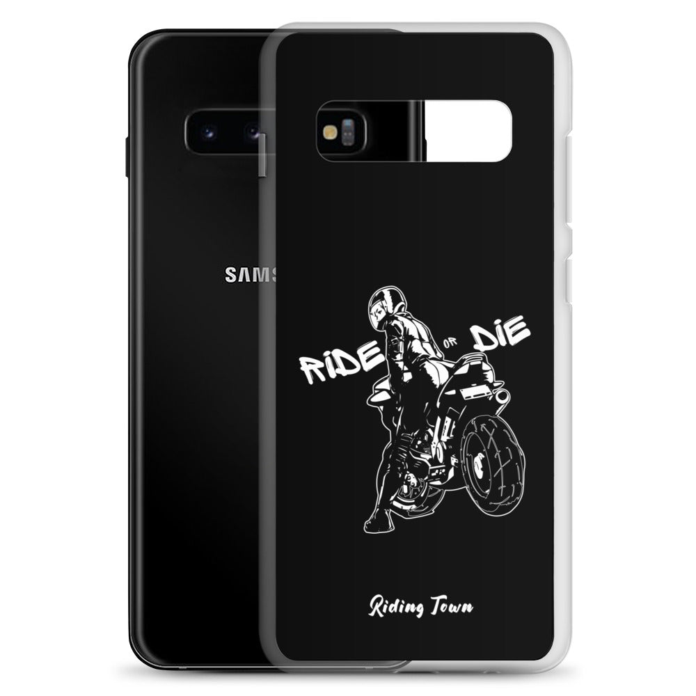 Coque Samsung® - BIKERGIRL - Noire - Riding Town