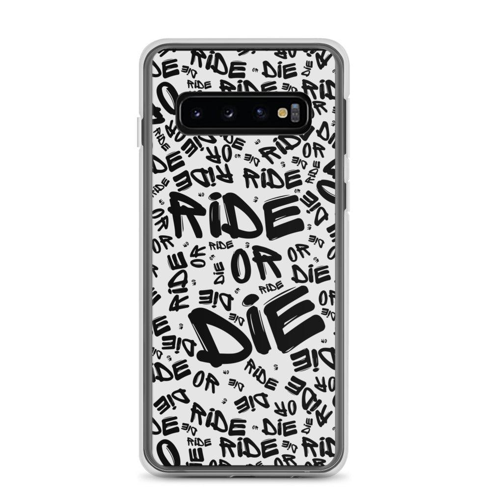 Coque Samsung® - RIDE OR DIE - Blanche - Riding Town