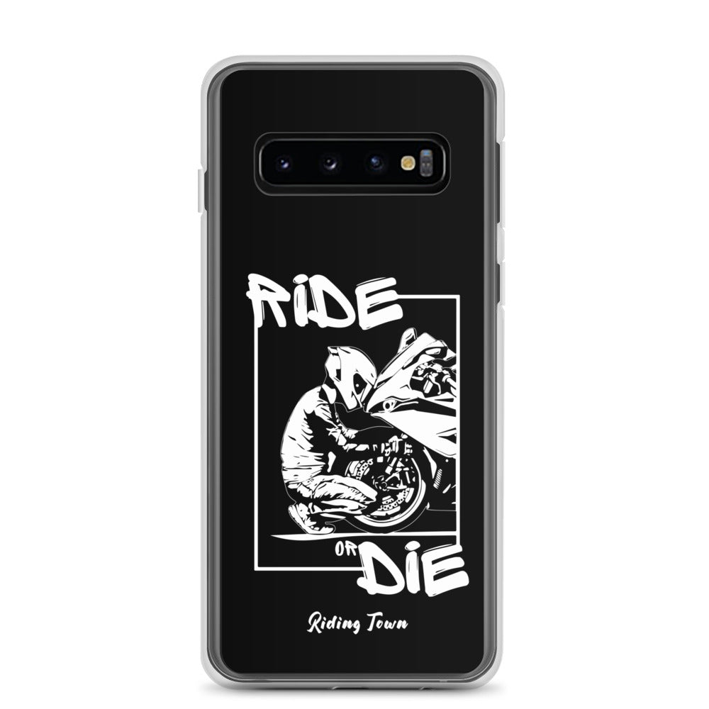 Coque Samsung® - BIKERBOY - Noire - Riding Town