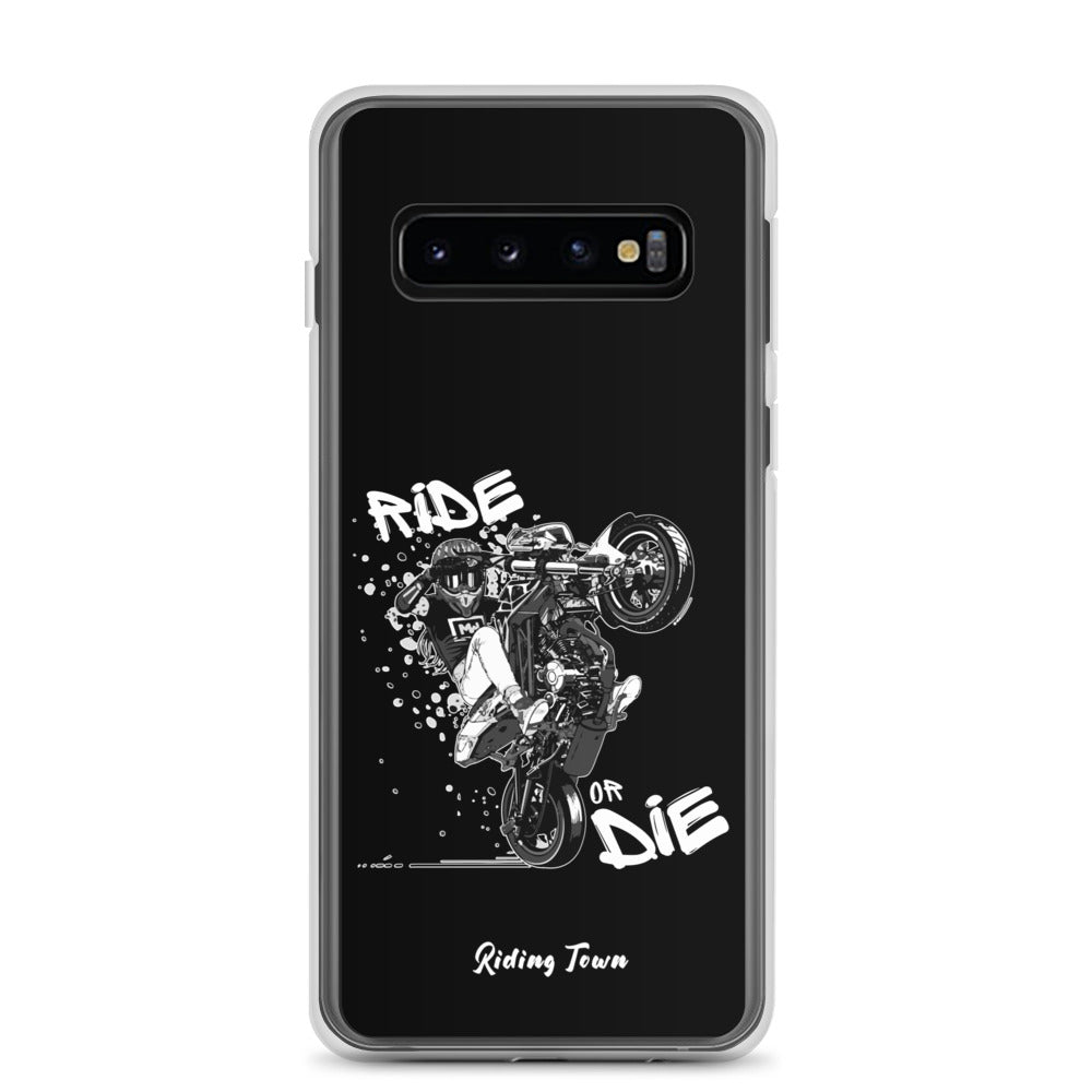 Coque Samsung® - SUPERMOTGIRL - Noire - Riding Town