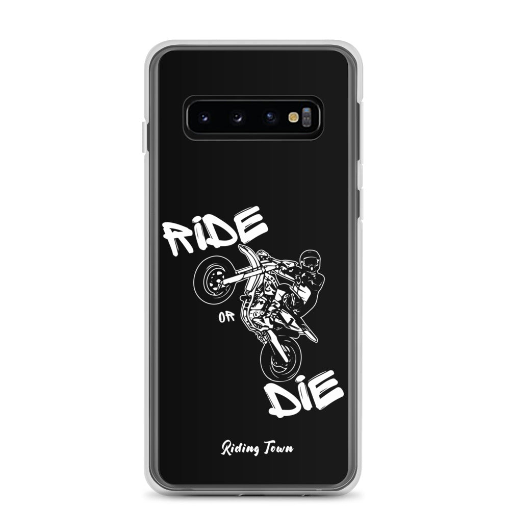 Coque Samsung® - SUPERMOTBOY - Noire - Riding Town