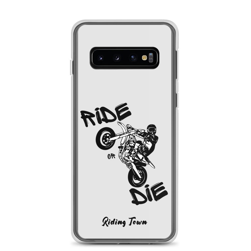 Coque Samsung® - SUPERMOTBOY - Blanche - Riding Town