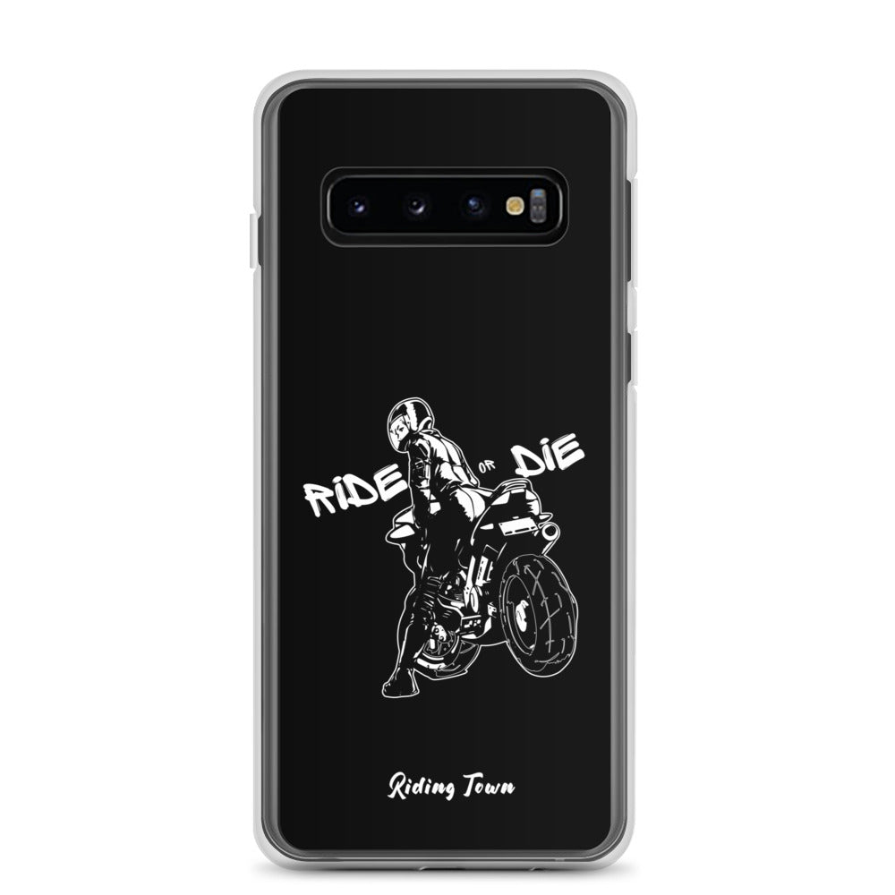 Coque Samsung® - BIKERGIRL - Noire - Riding Town