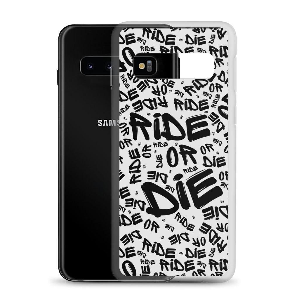 Coque Samsung® - RIDE OR DIE - Blanche - Riding Town