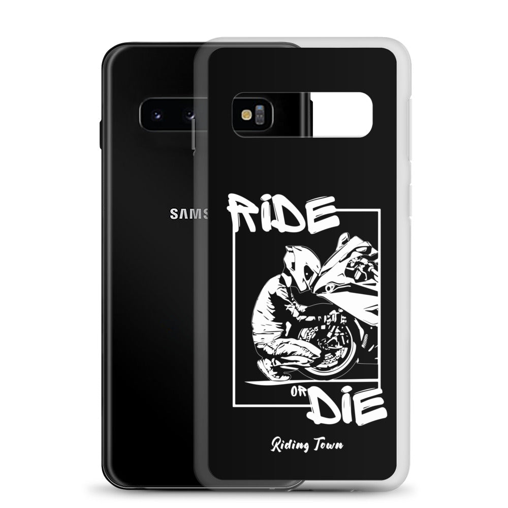 Coque Samsung® - BIKERBOY - Noire - Riding Town