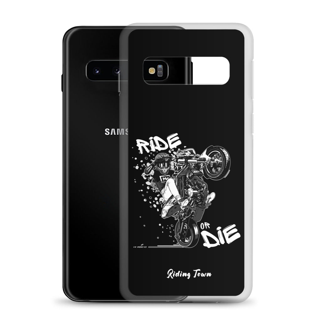 Coque Samsung® - SUPERMOTGIRL - Noire - Riding Town