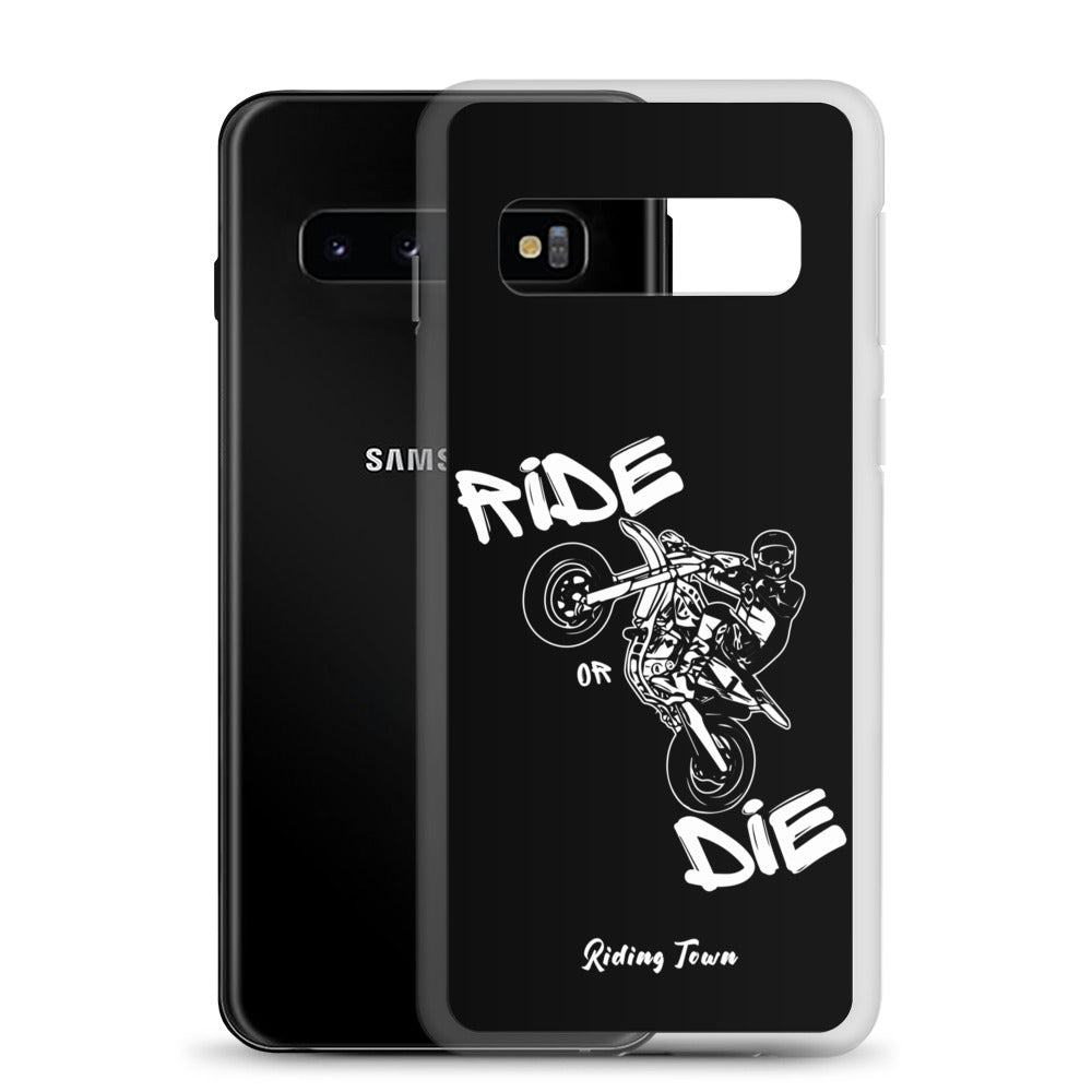 Coque Samsung® - SUPERMOTBOY - Noire - Riding Town