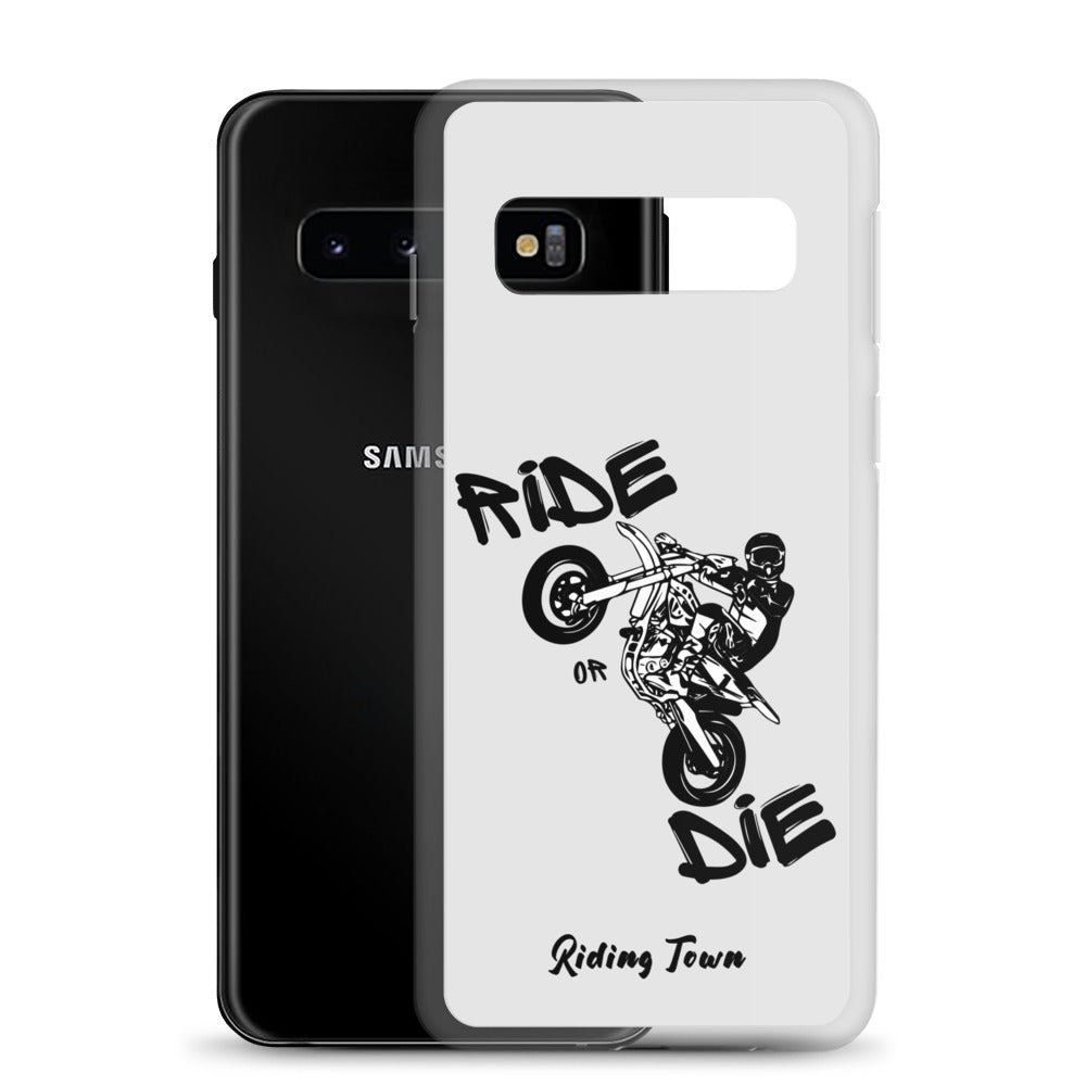 Coque Samsung® - SUPERMOTBOY - Blanche - Riding Town