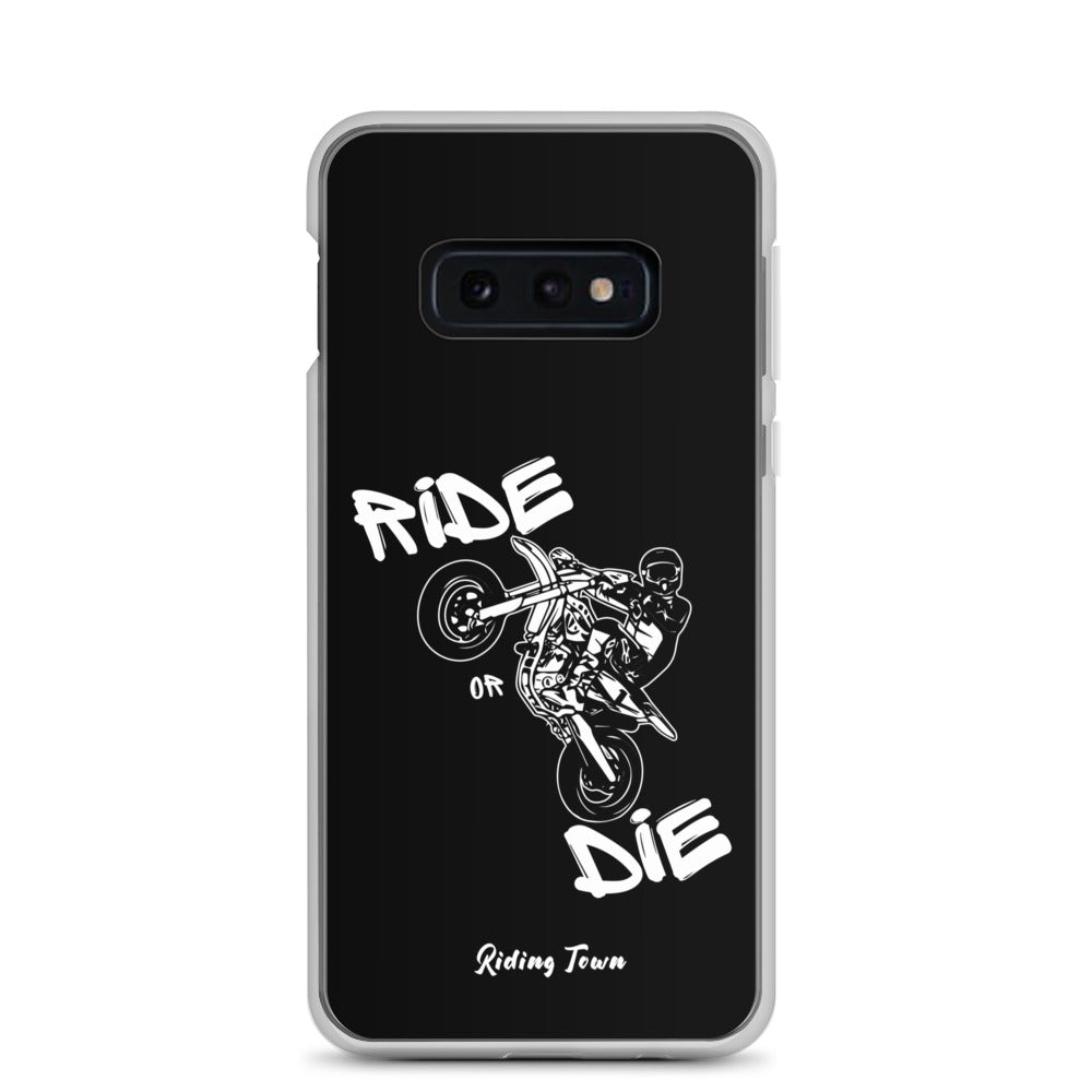 Coque Samsung® - SUPERMOTBOY - Noire - Riding Town