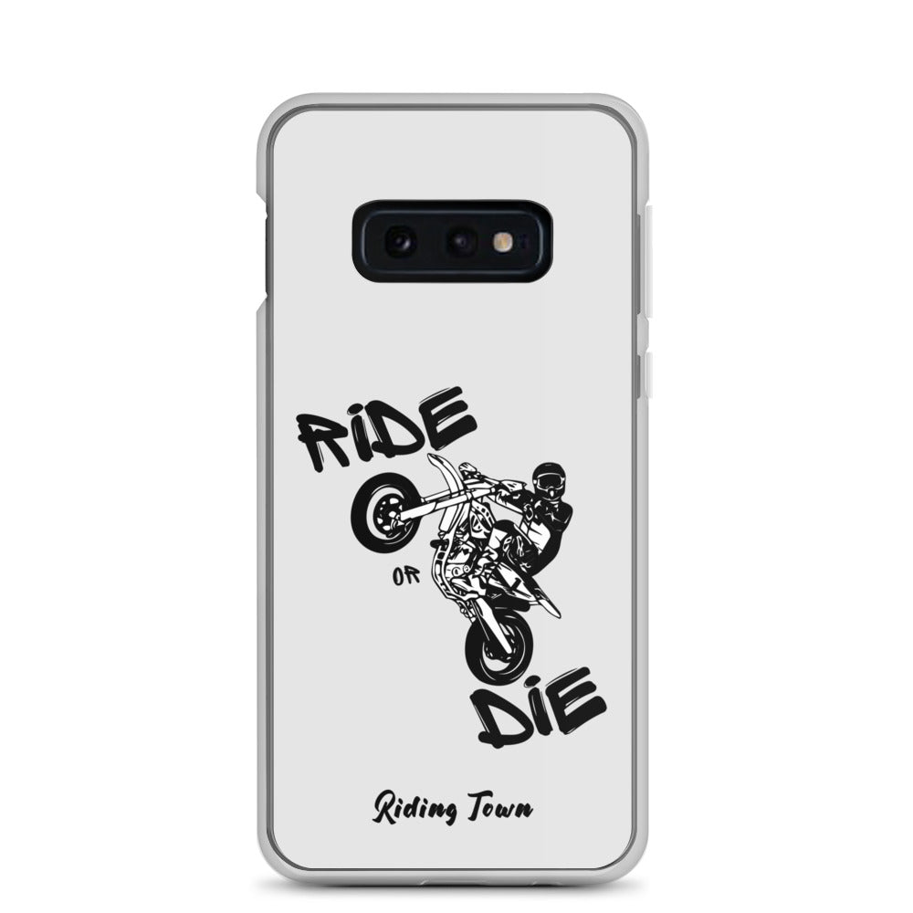 Coque Samsung® - SUPERMOTBOY - Blanche - Riding Town