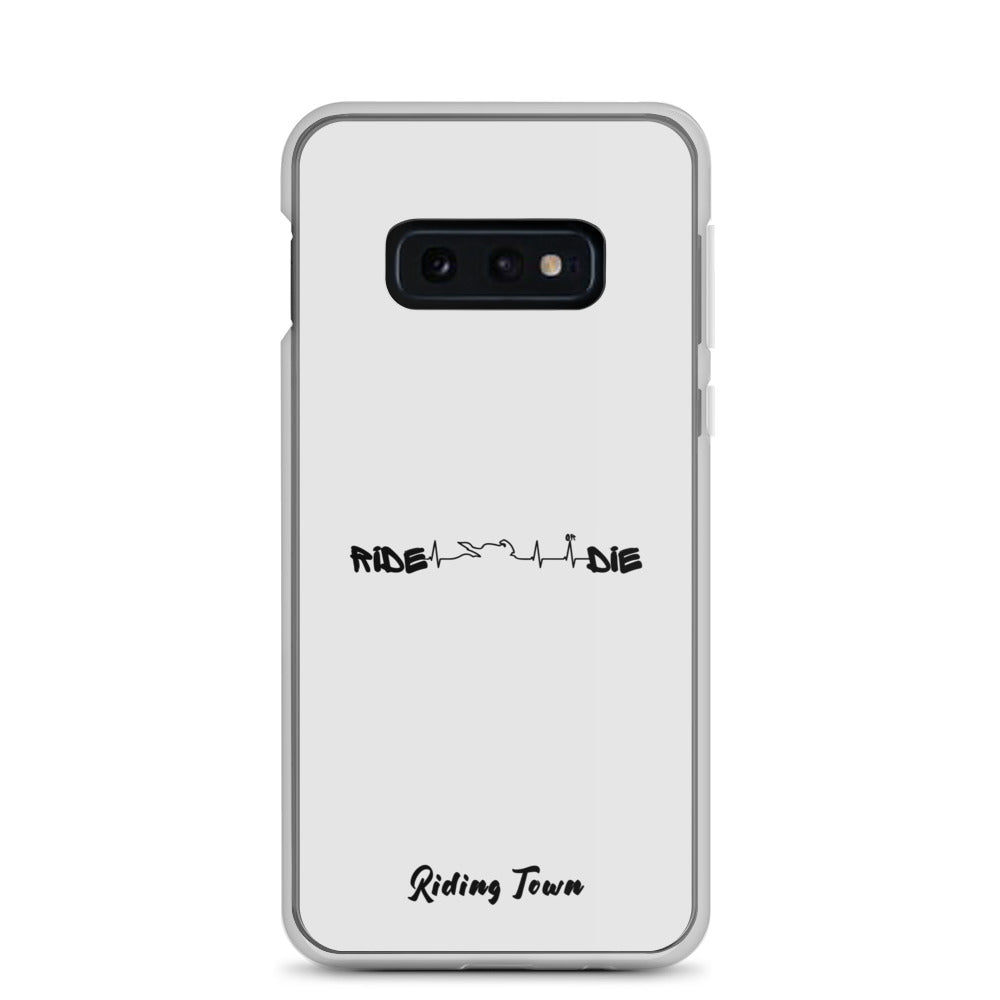 Coque Samsung® - HEARTBEAT - Blanche - Riding Town