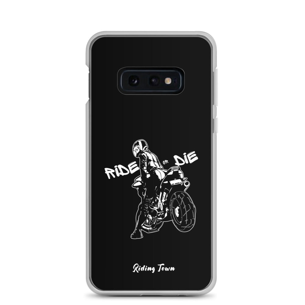 Coque Samsung® - BIKERGIRL - Noire - Riding Town