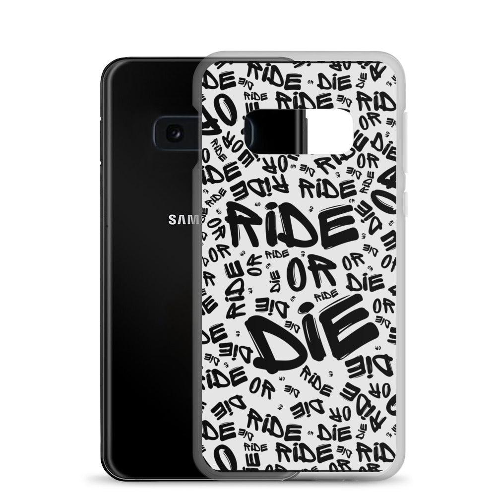 Coque Samsung® - RIDE OR DIE - Blanche - Riding Town