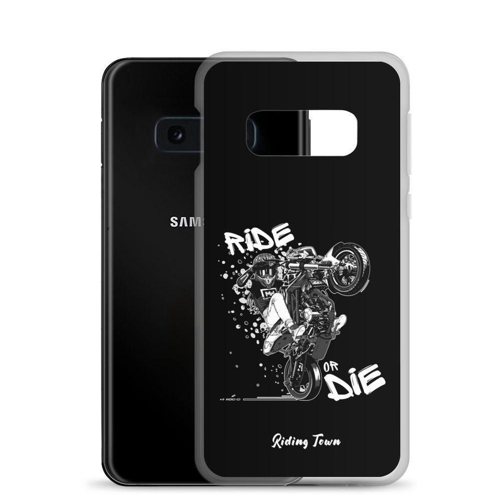 Coque Samsung® - SUPERMOTGIRL - Noire - Riding Town