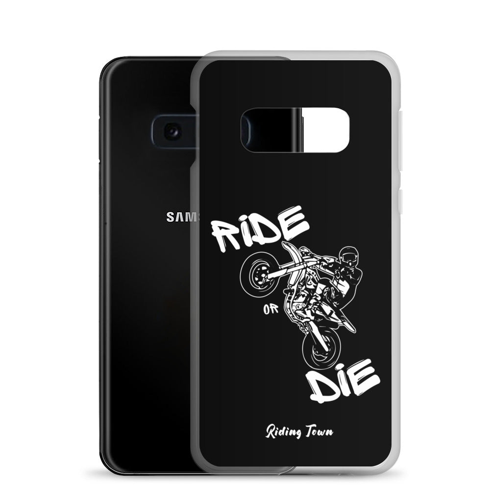 Coque Samsung® - SUPERMOTBOY - Noire - Riding Town