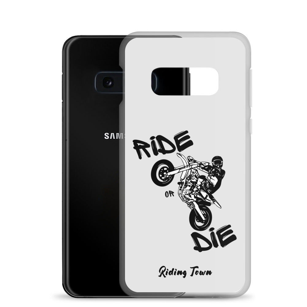 Coque Samsung® - SUPERMOTBOY - Blanche - Riding Town