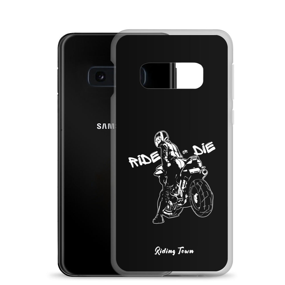 Coque Samsung® - BIKERGIRL - Noire - Riding Town