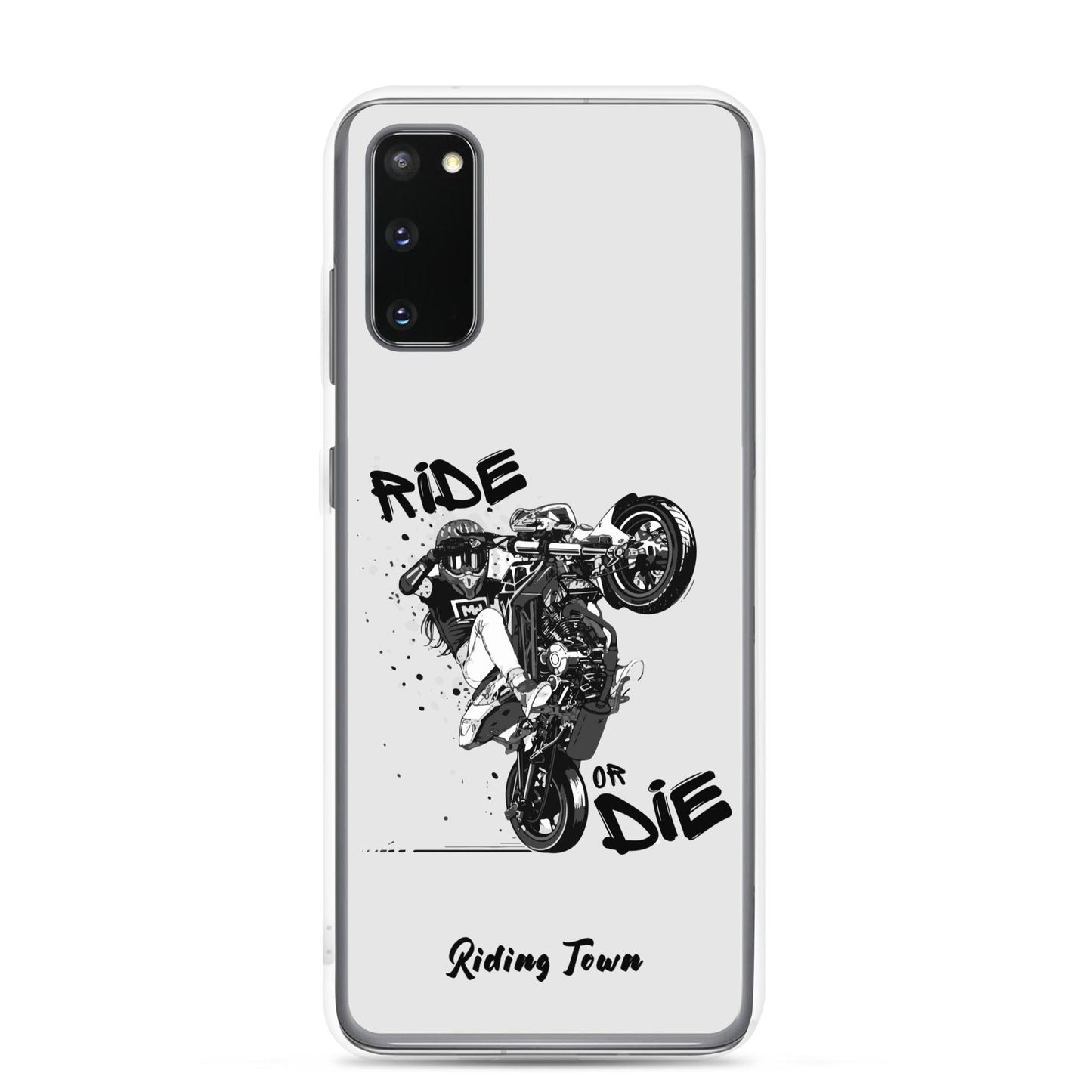 Coque Samsung® - SUPERMOTGIRL - Blanche - Riding Town