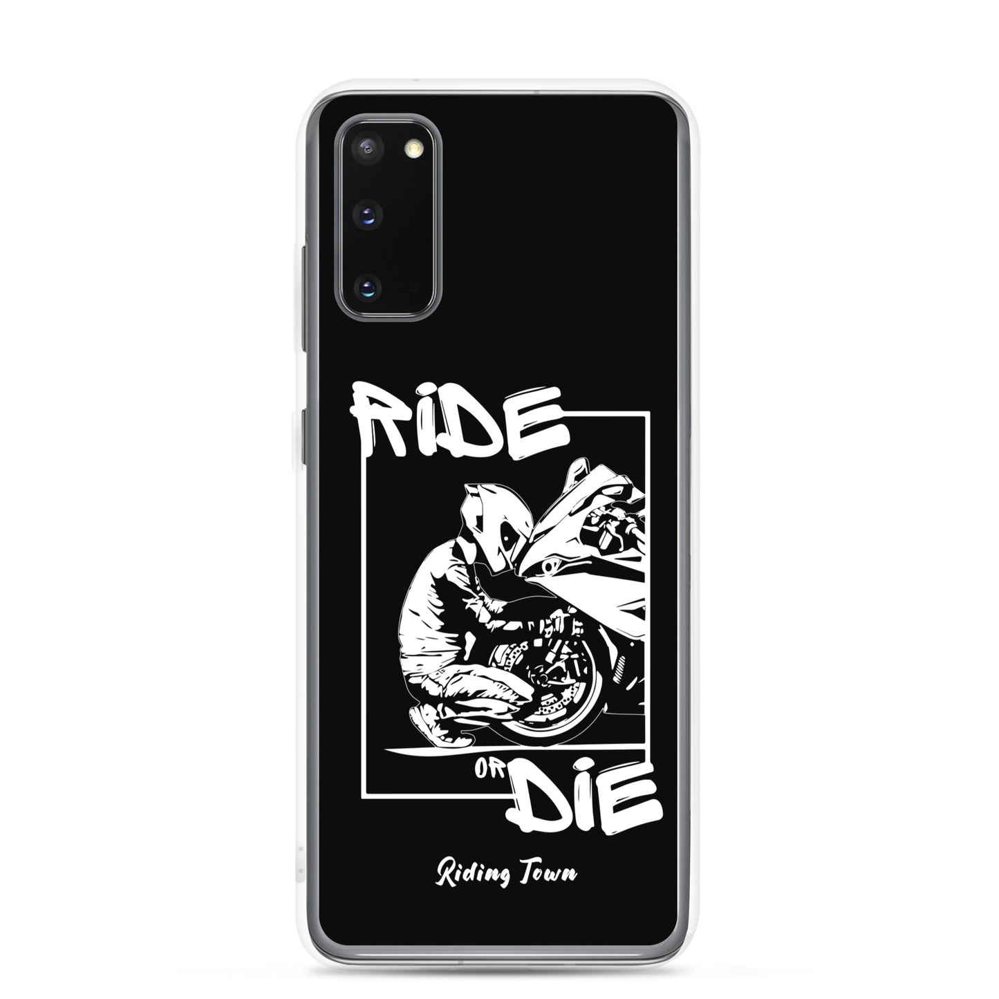 Coque Samsung® - BIKERBOY - Noire - Riding Town