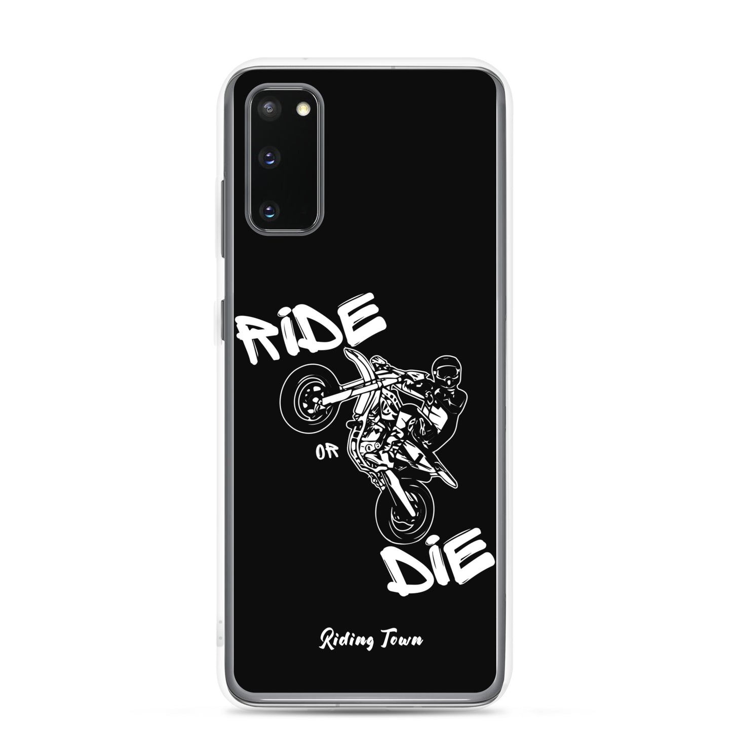 Coque Samsung® - SUPERMOTBOY - Noire - Riding Town