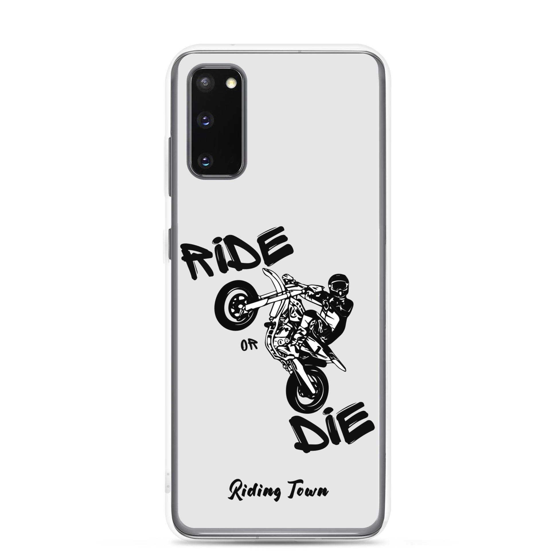 Coque Samsung® - SUPERMOTBOY - Blanche - Riding Town