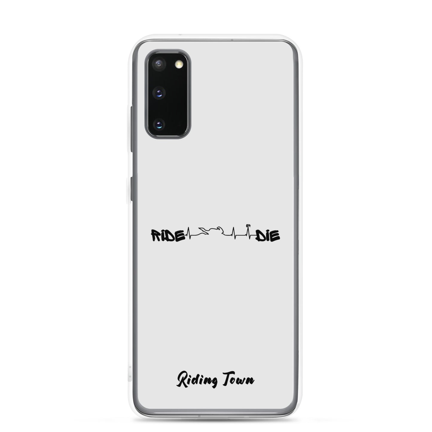 Coque Samsung® - HEARTBEAT - Blanche - Riding Town