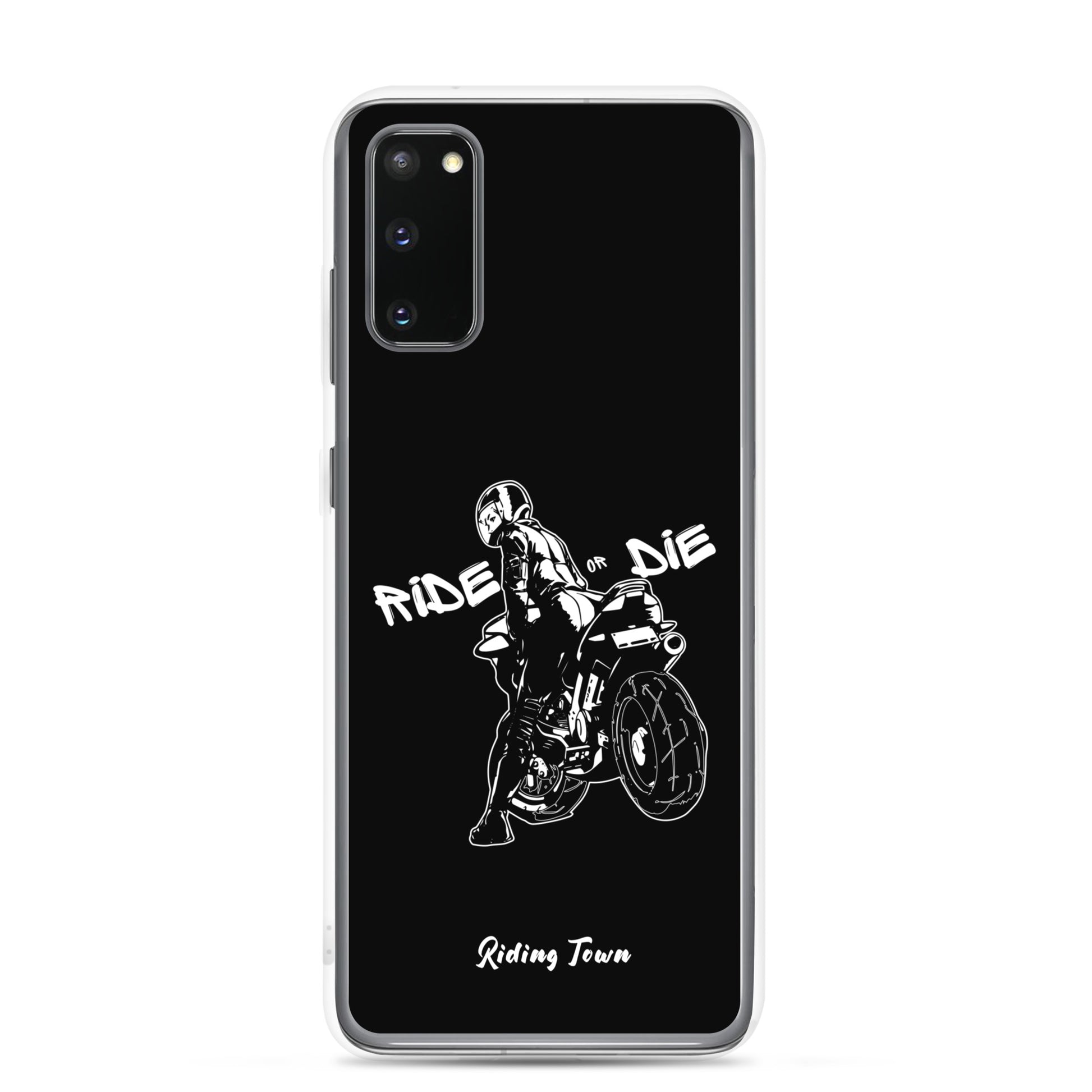 Coque Samsung® - BIKERGIRL - Noire - Riding Town