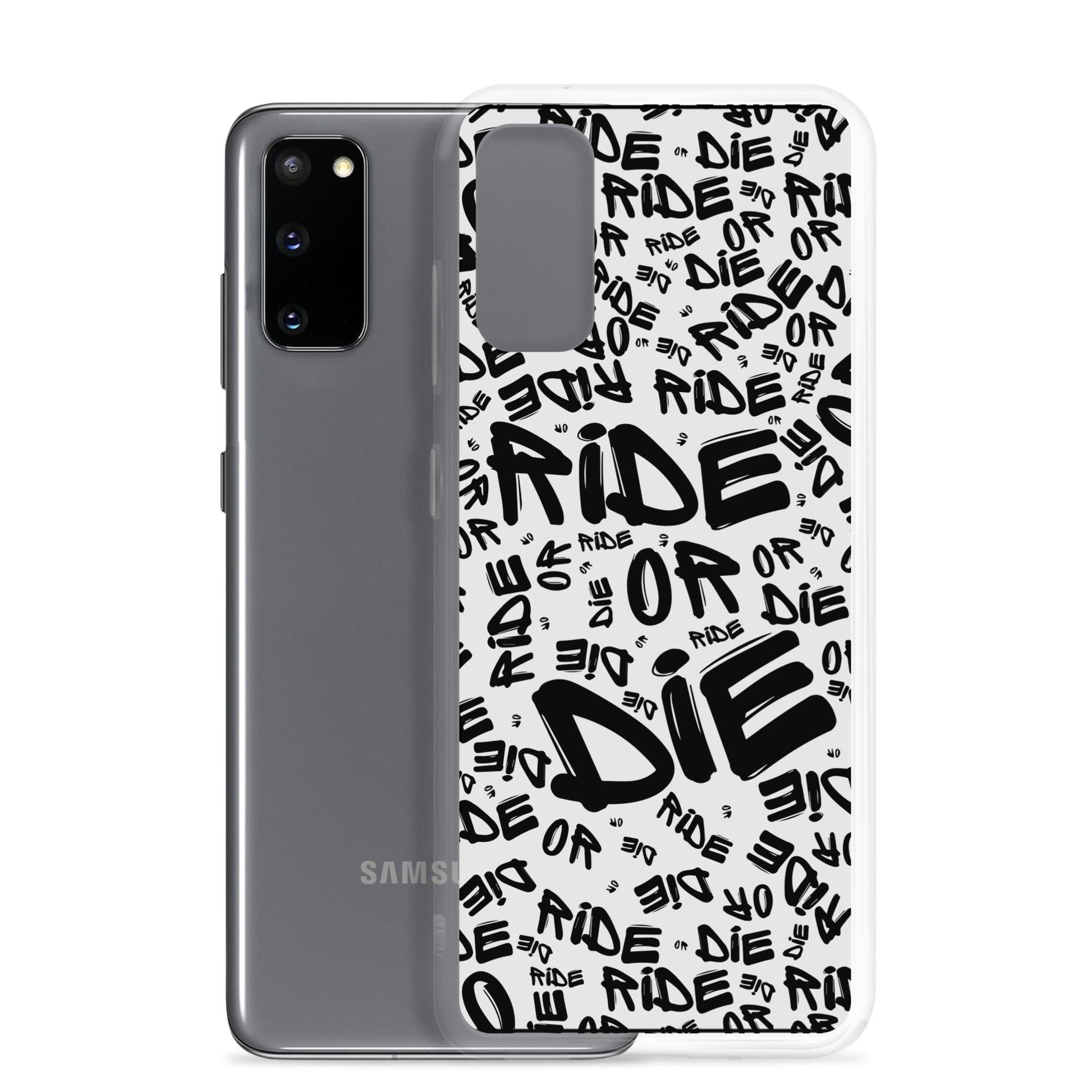 Coque Samsung® - RIDE OR DIE - Blanche - Riding Town