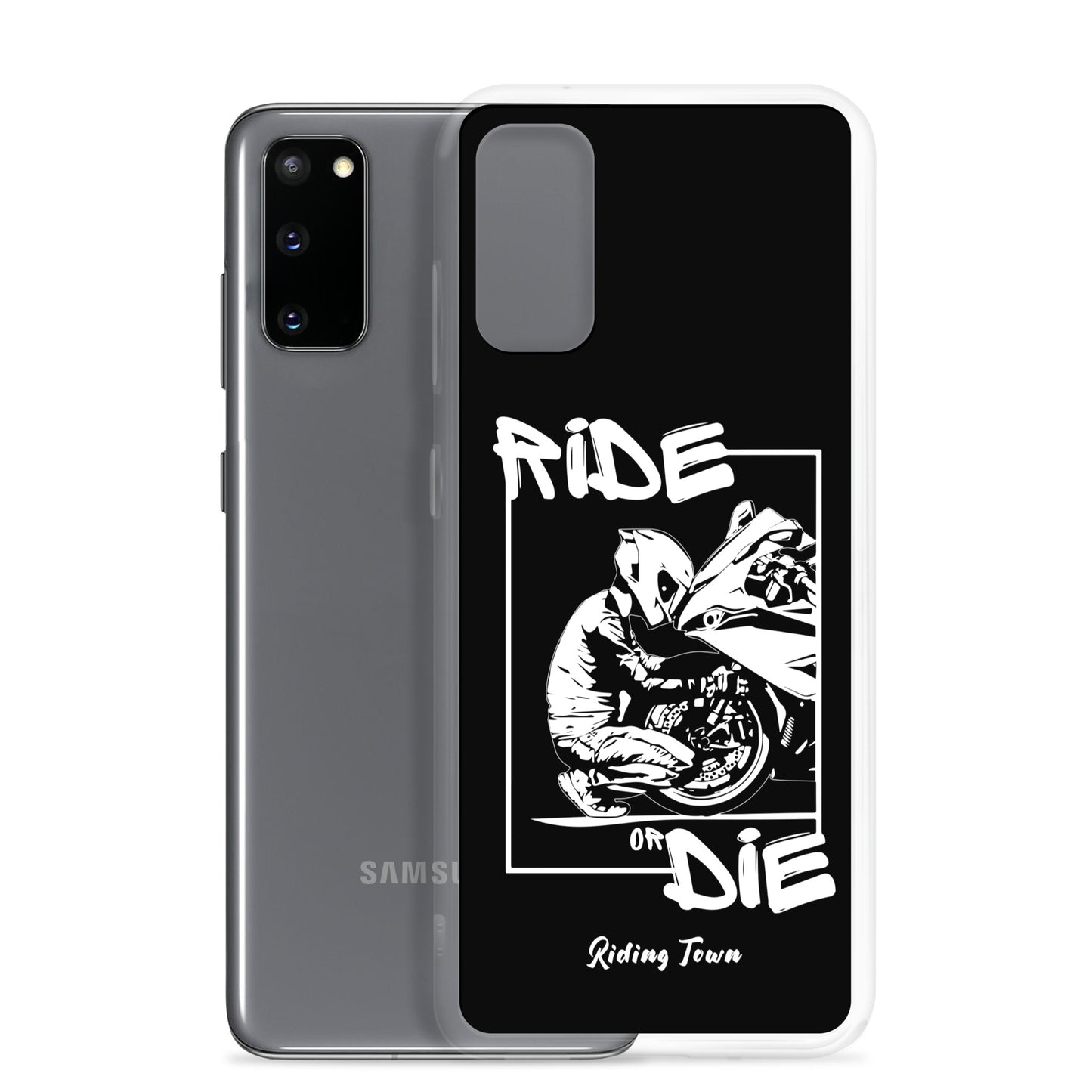 Coque Samsung® - BIKERBOY - Noire - Riding Town