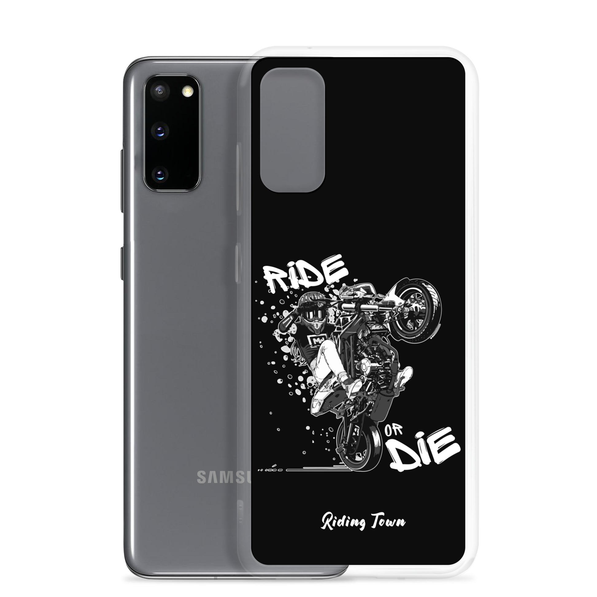 Coque Samsung® - SUPERMOTGIRL - Noire - Riding Town