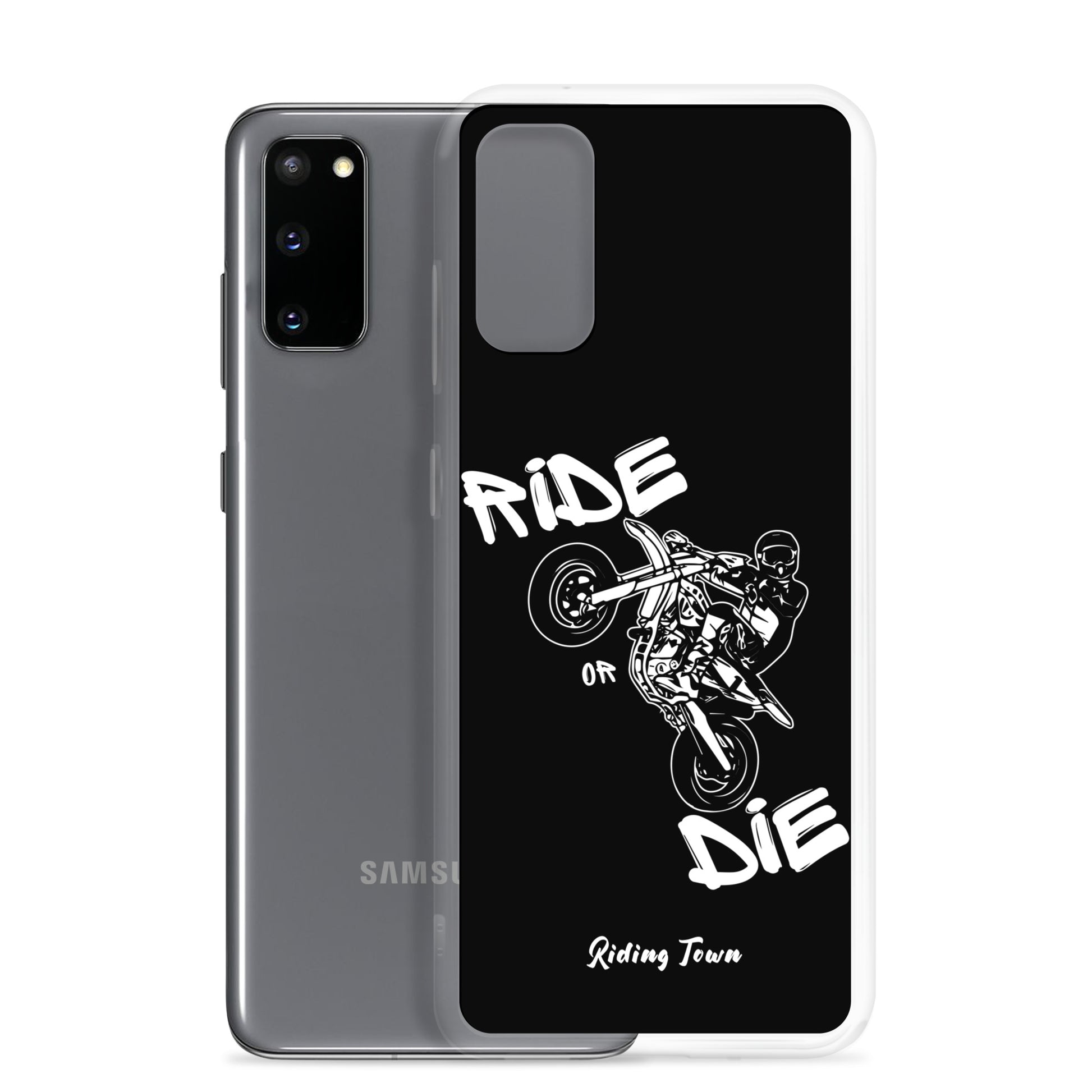 Coque Samsung® - SUPERMOTBOY - Noire - Riding Town