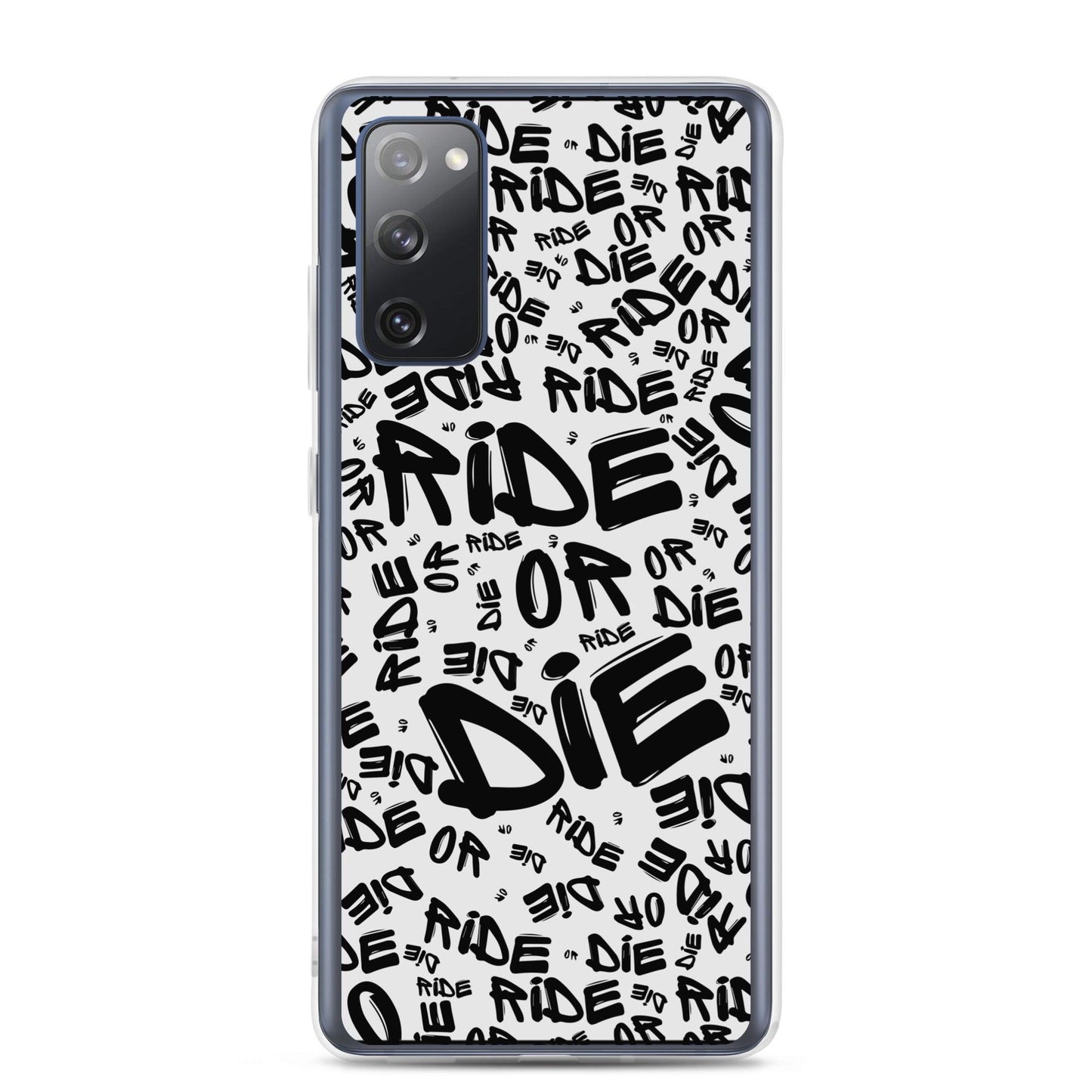 Coque Samsung® - RIDE OR DIE - Blanche - Riding Town