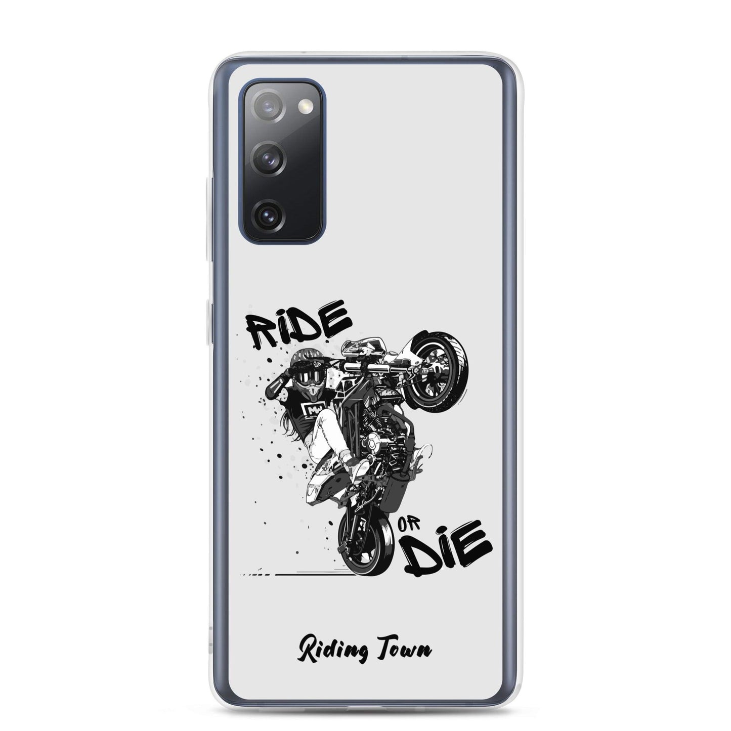 Coque Samsung® - SUPERMOTGIRL - Blanche - Riding Town