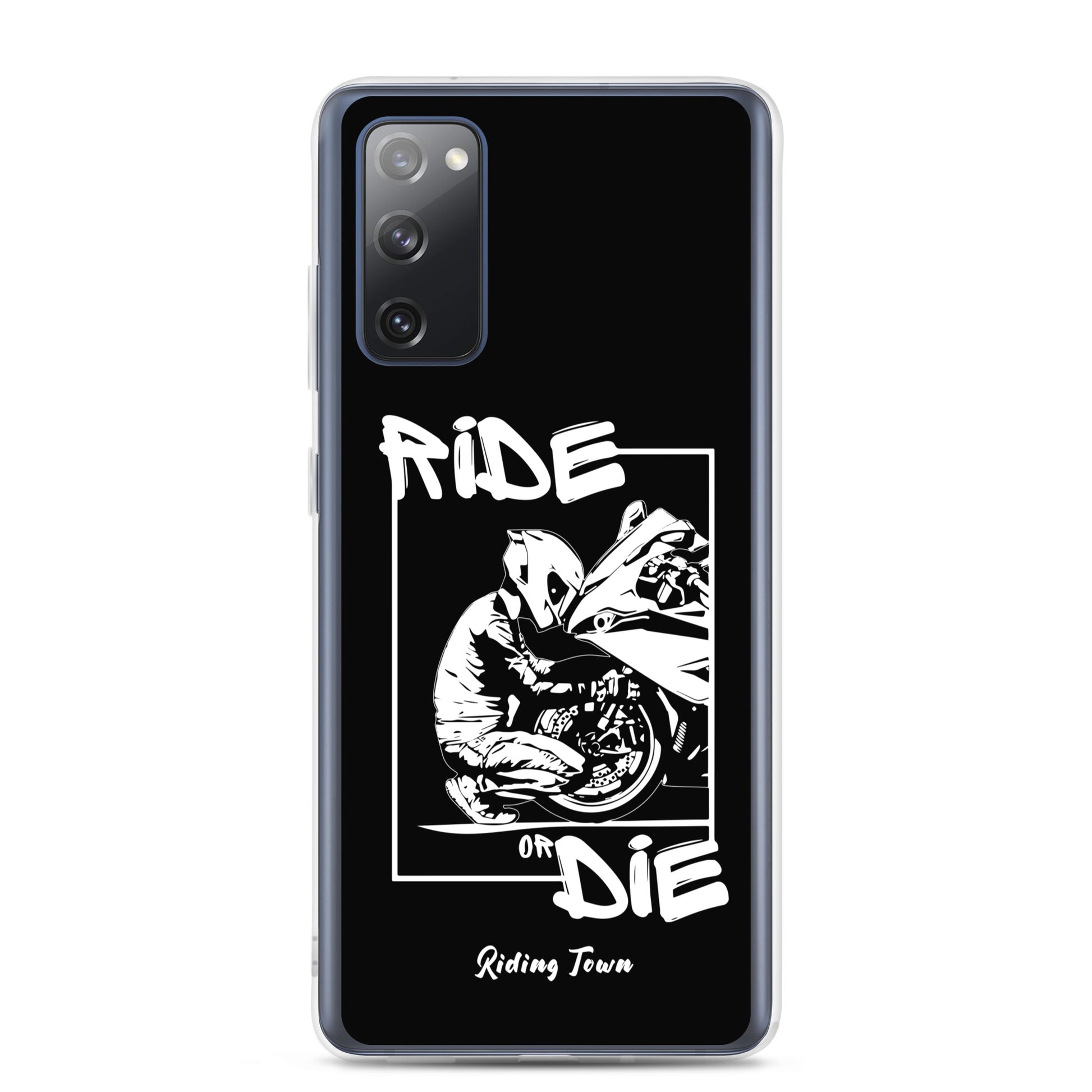 Coque Samsung® - BIKERBOY - Noire - Riding Town