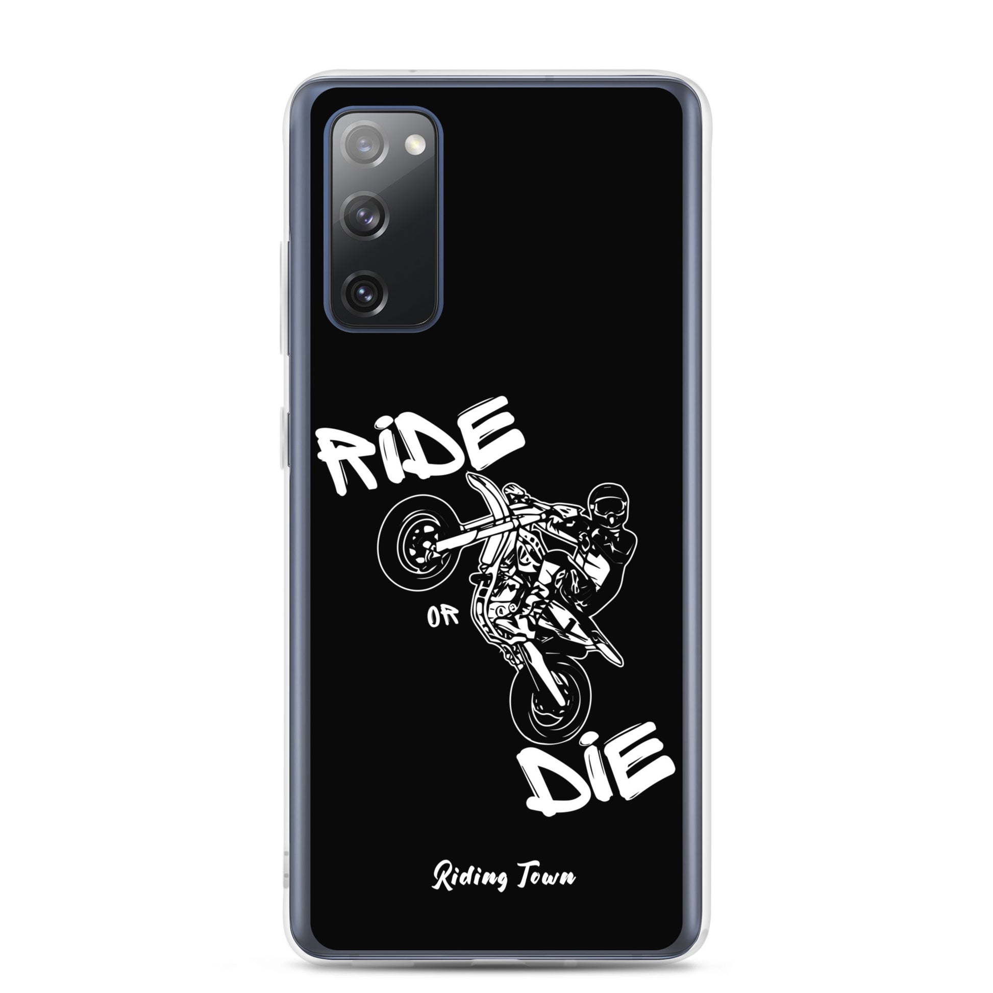 Coque Samsung® - SUPERMOTBOY - Noire - Riding Town