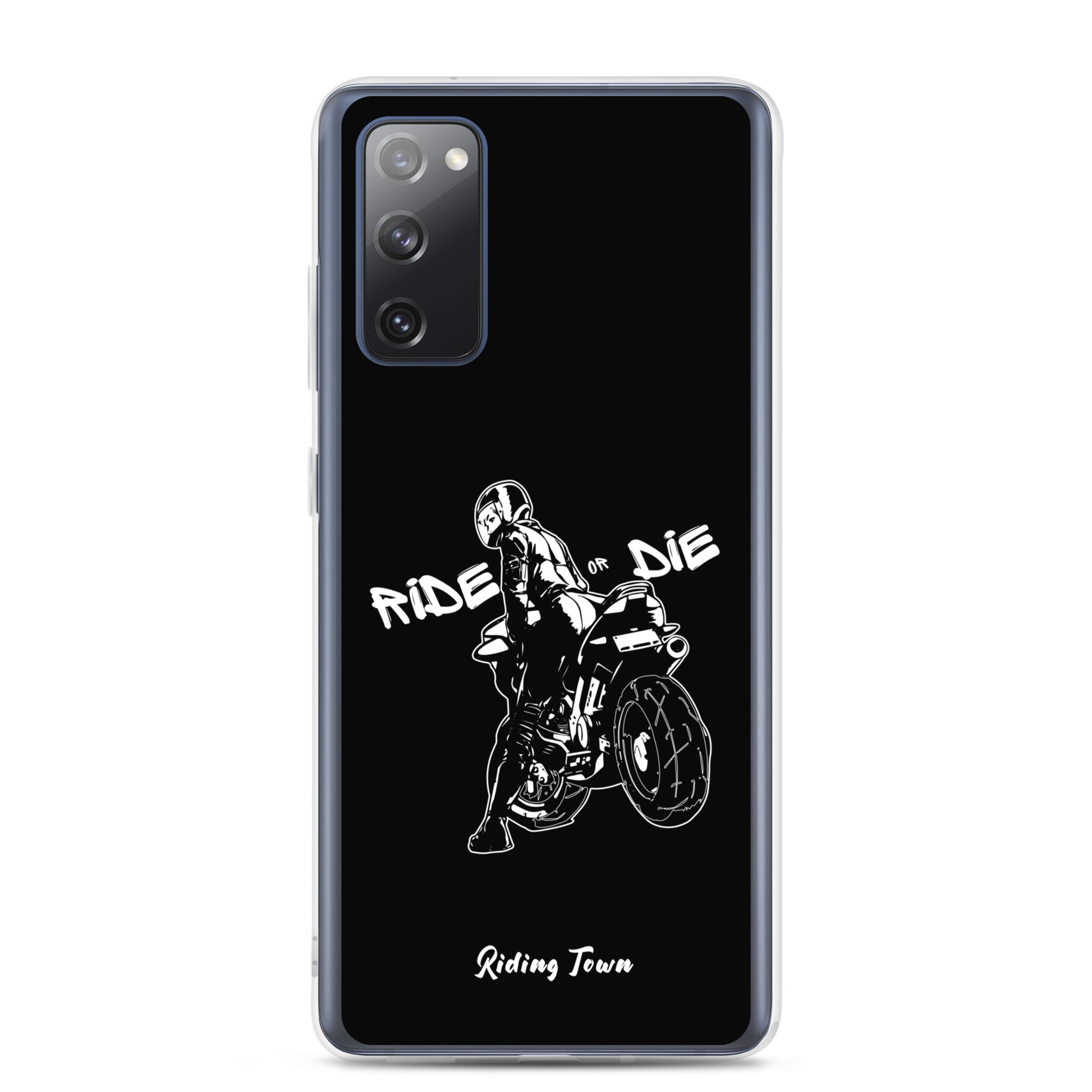 Coque Samsung® - BIKERGIRL - Noire - Riding Town