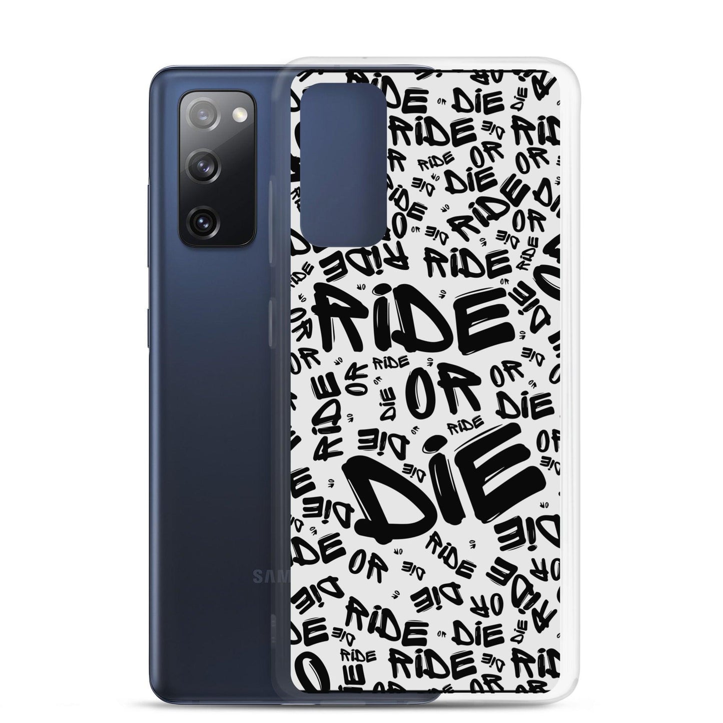 Coque Samsung® - RIDE OR DIE - Blanche - Riding Town