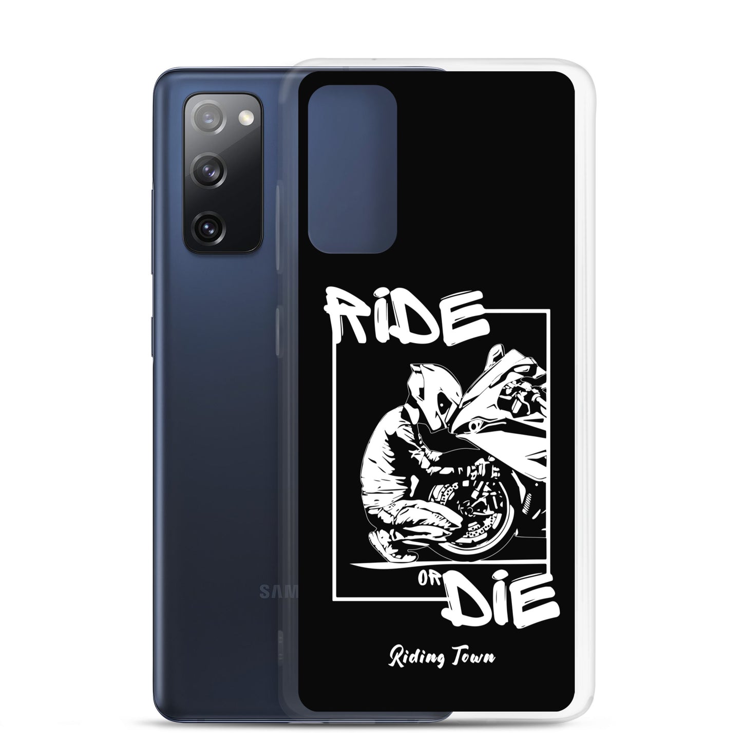 Coque Samsung® - BIKERBOY - Noire - Riding Town