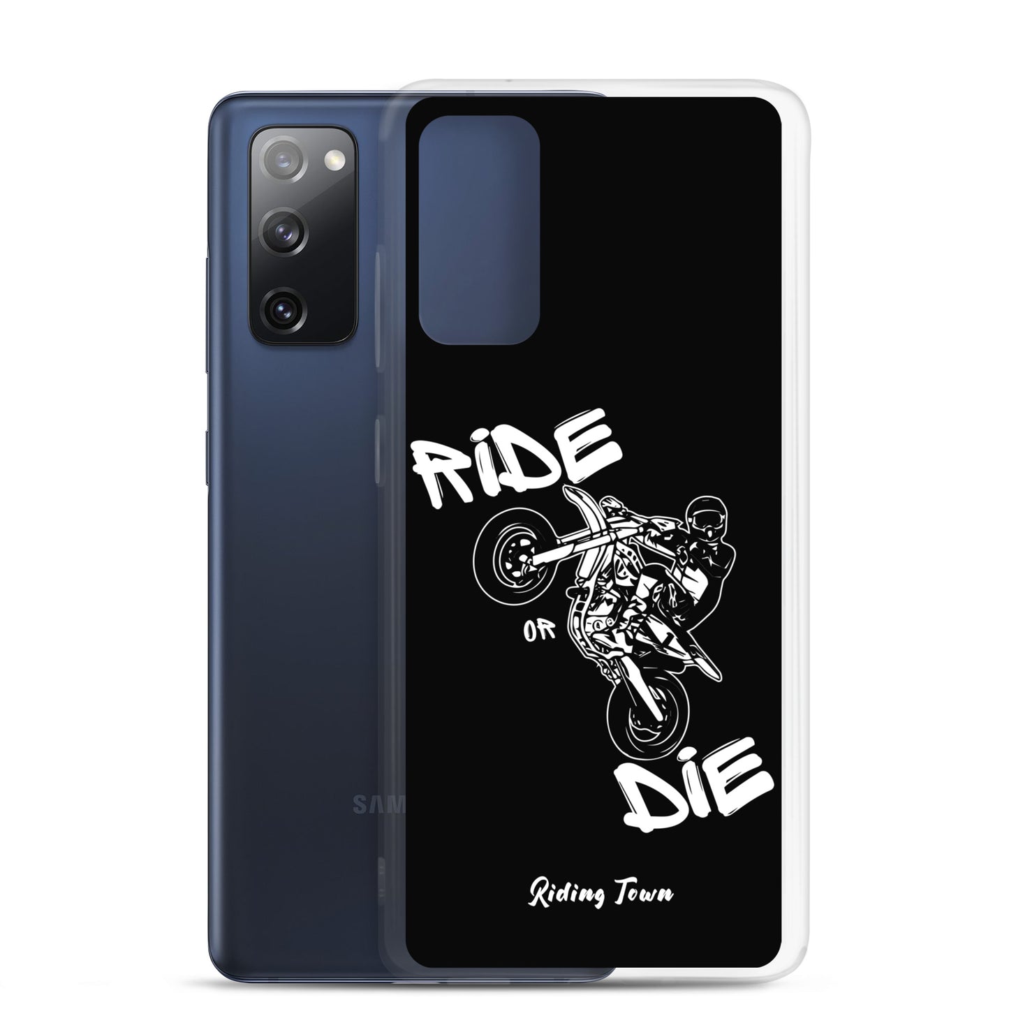 Coque Samsung® - SUPERMOTBOY - Noire - Riding Town