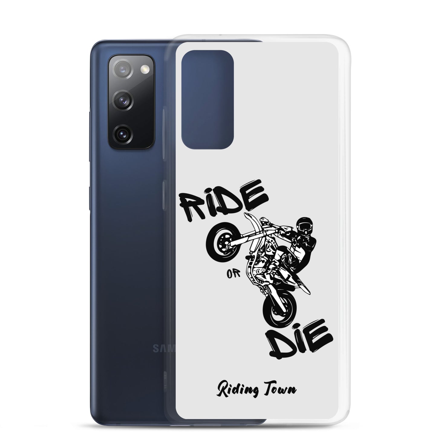 Coque Samsung® - SUPERMOTBOY - Blanche - Riding Town