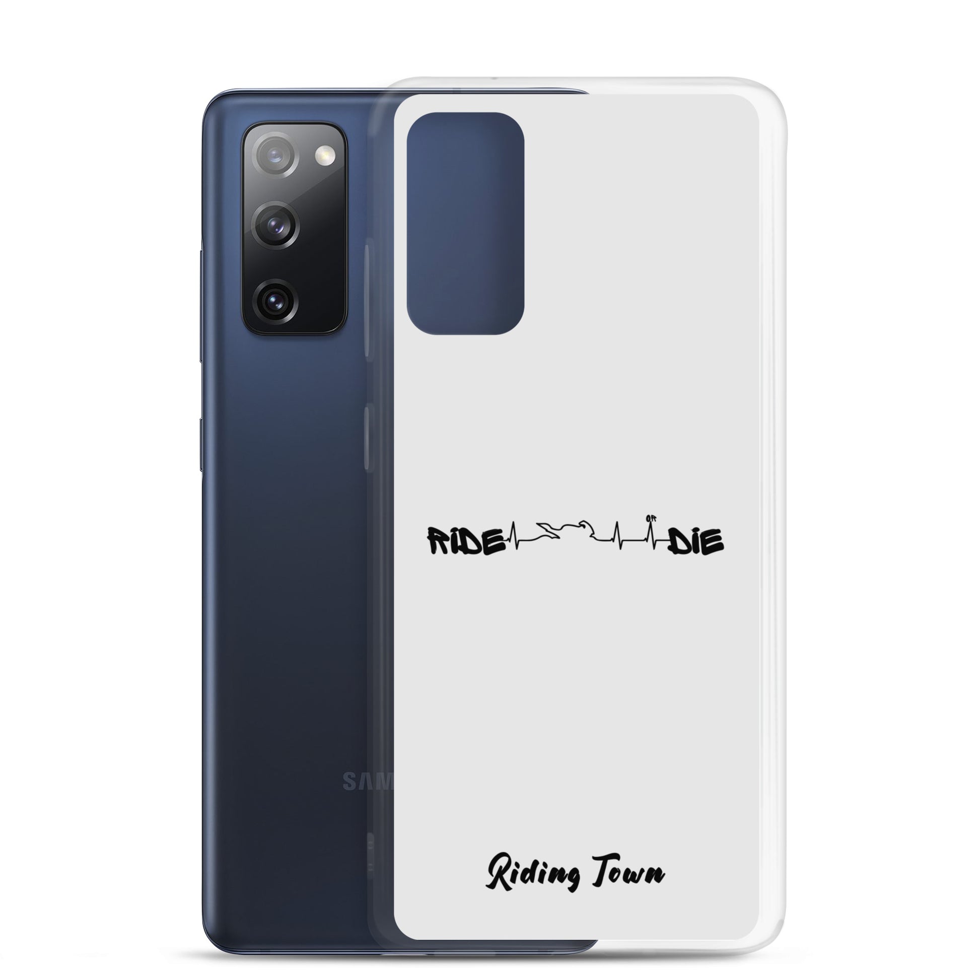 Coque Samsung® - HEARTBEAT - Blanche - Riding Town