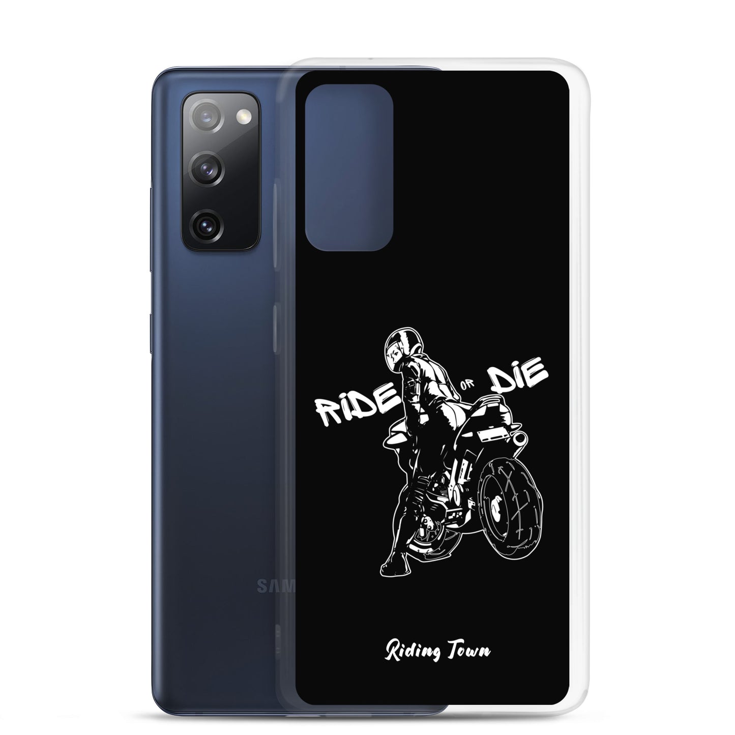 Coque Samsung® - BIKERGIRL - Noire - Riding Town