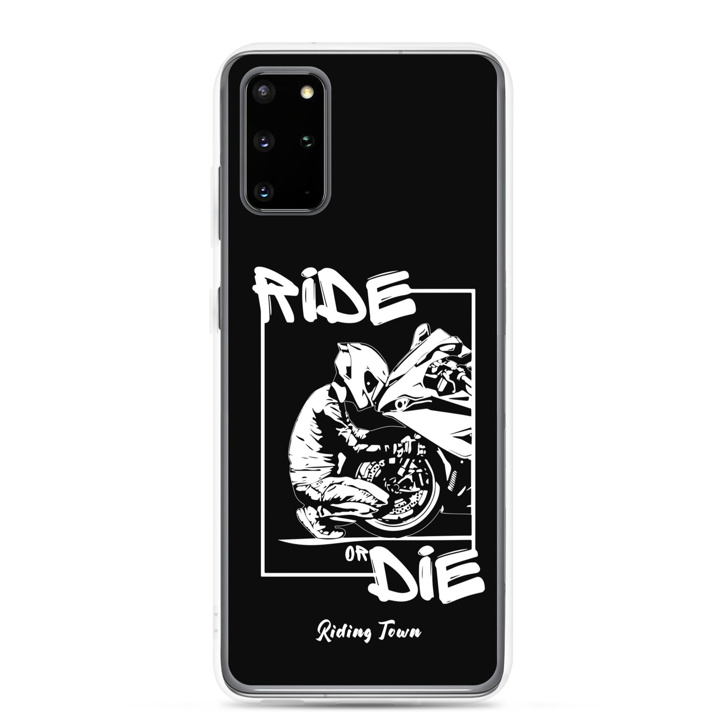 Coque Samsung® - BIKERBOY - Noire - Riding Town