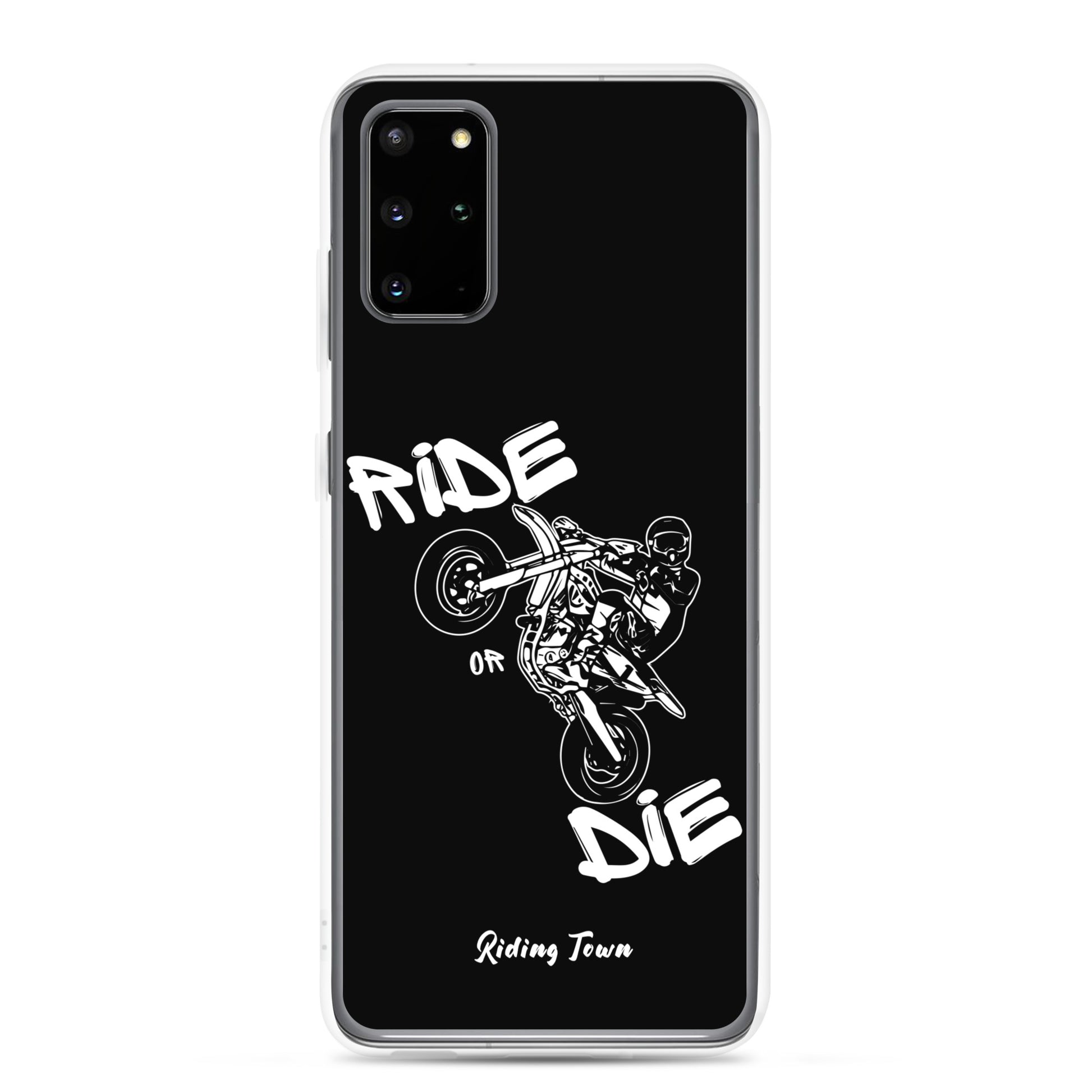 Coque Samsung® - SUPERMOTBOY - Noire - Riding Town