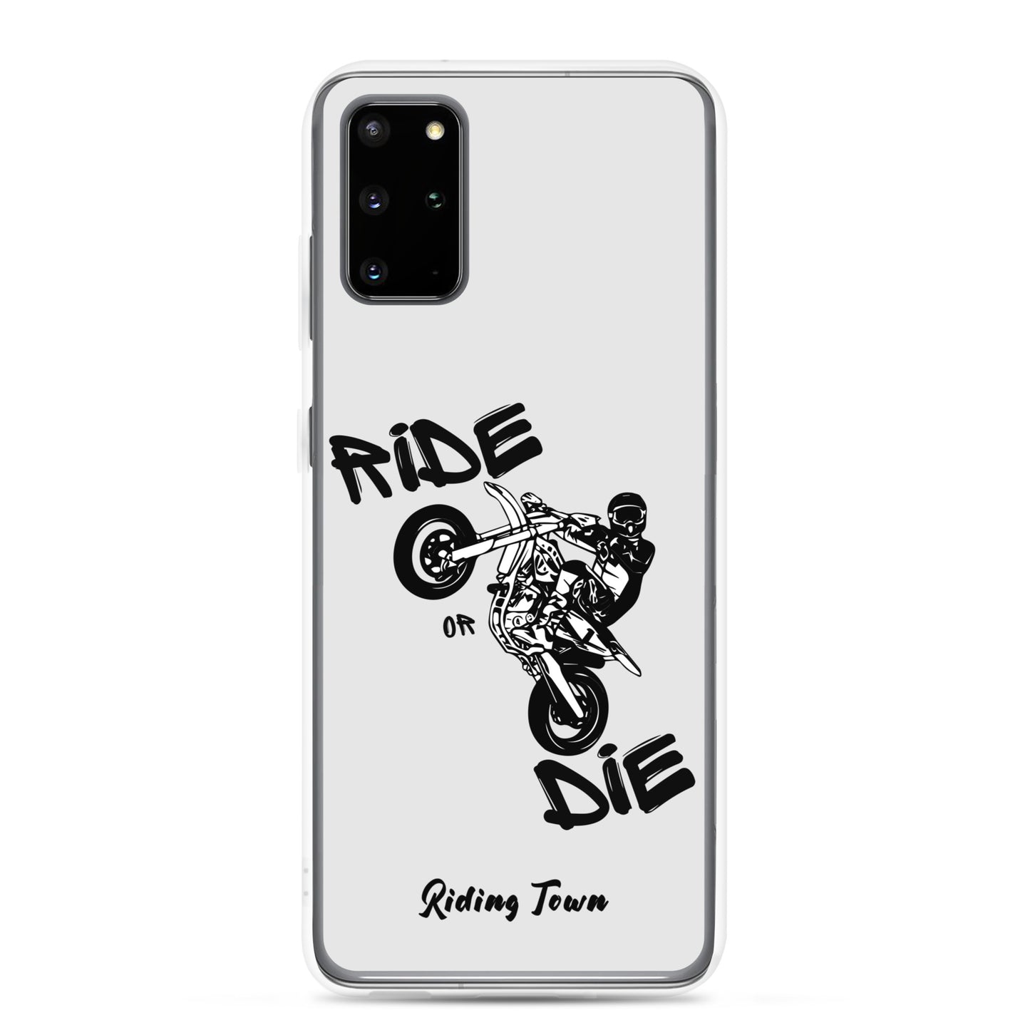 Coque Samsung® - SUPERMOTBOY - Blanche - Riding Town