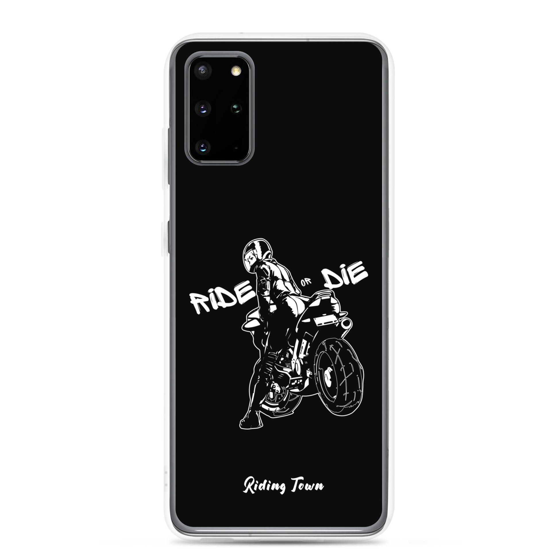 Coque Samsung® - BIKERGIRL - Noire - Riding Town